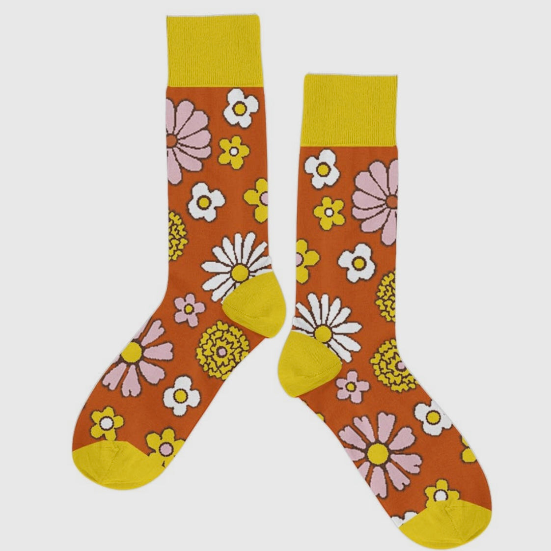 Flower Power Retro Socks