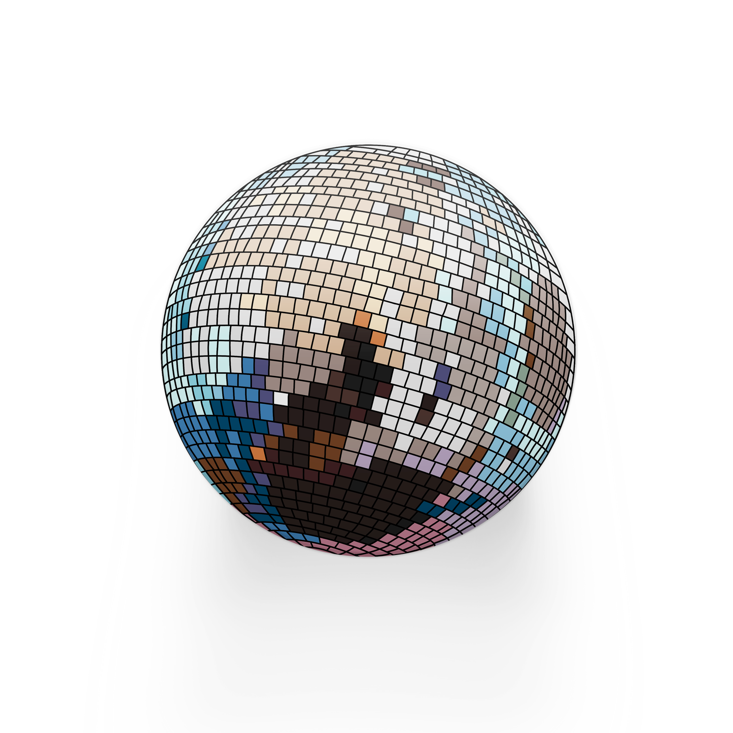 Disco Ball Ceramic Coaster