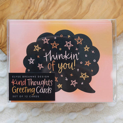 Kind Thoughts Greeting Cards (Set of 12)