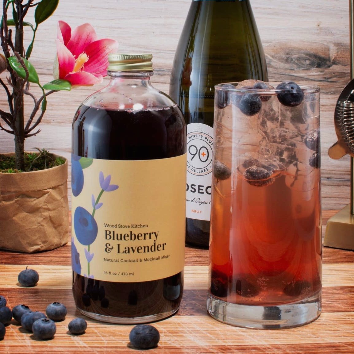 Blueberry & Lavender Cocktail / Mocktail Mixer