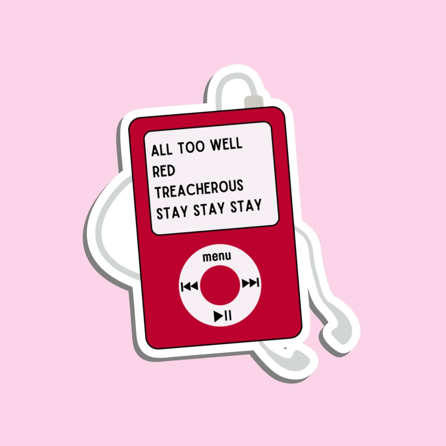Red iPod | Taylor Swift Sticker