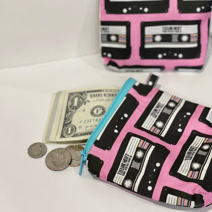 Coin Purse: Pink Taylor Swift Cassettes