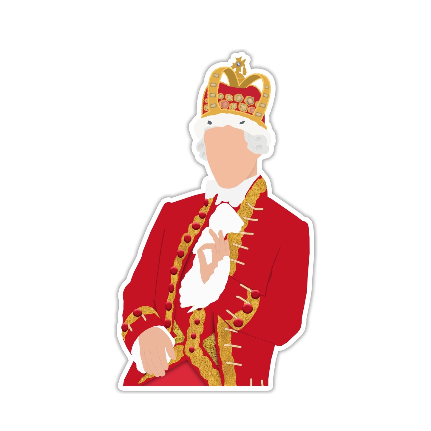 King George Hamilton Sticker