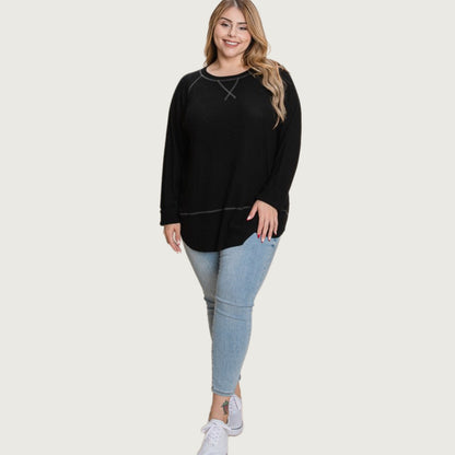 Jet Set Relaxed Top (Black)