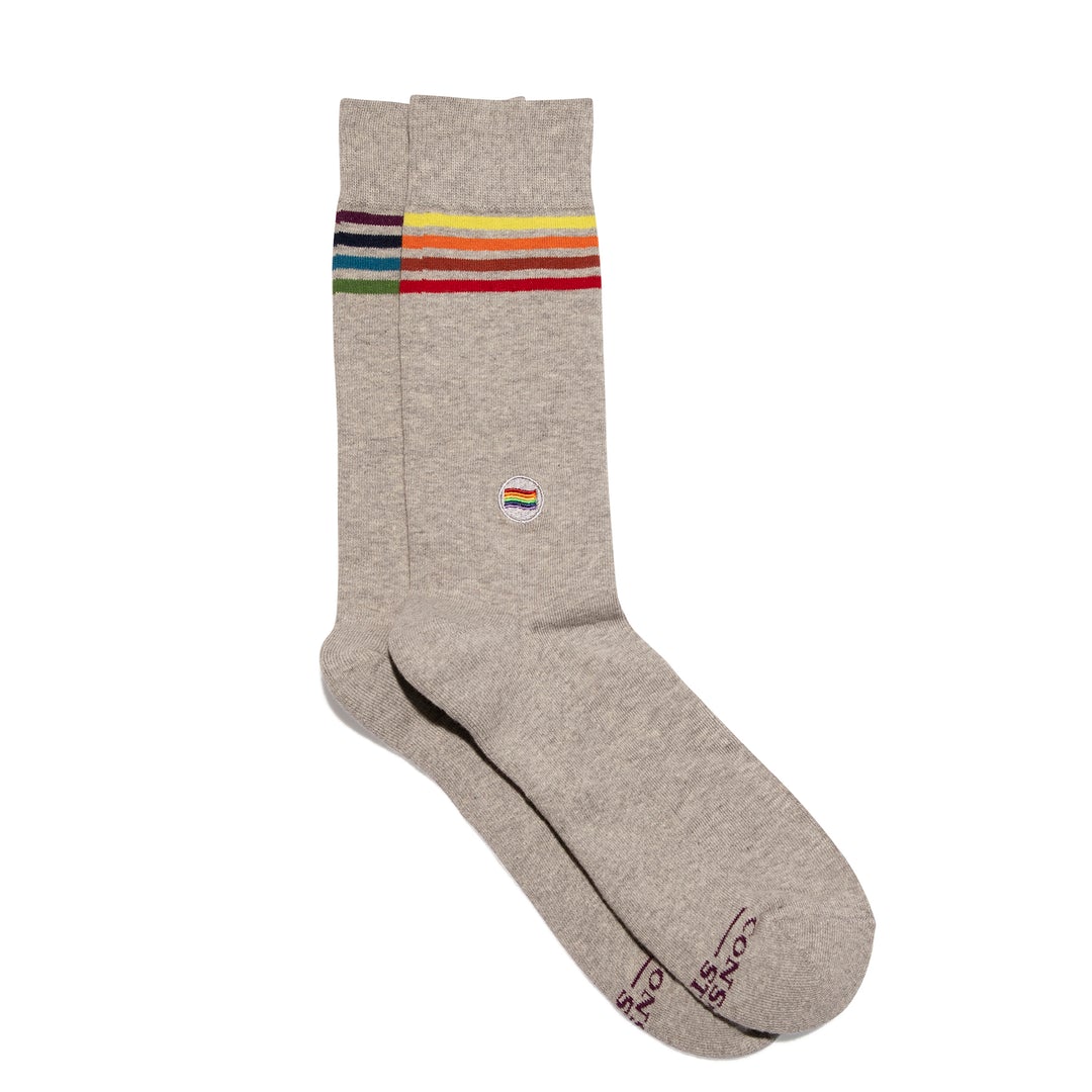 Socks that Save LGBTQ Lives (Rainbow Stripes)
